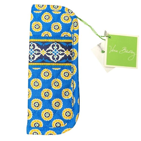 Vera Bradley NWT Reader Case Riviera Blue Floral Art - Picture 1 of 5